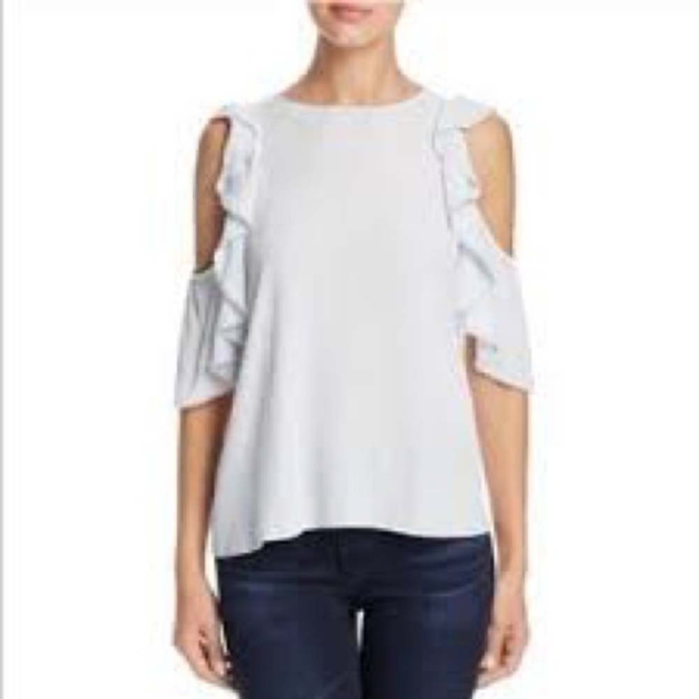 REBECCA MINKOFF - Monsoon Cold Shoulder Top / Blouse
